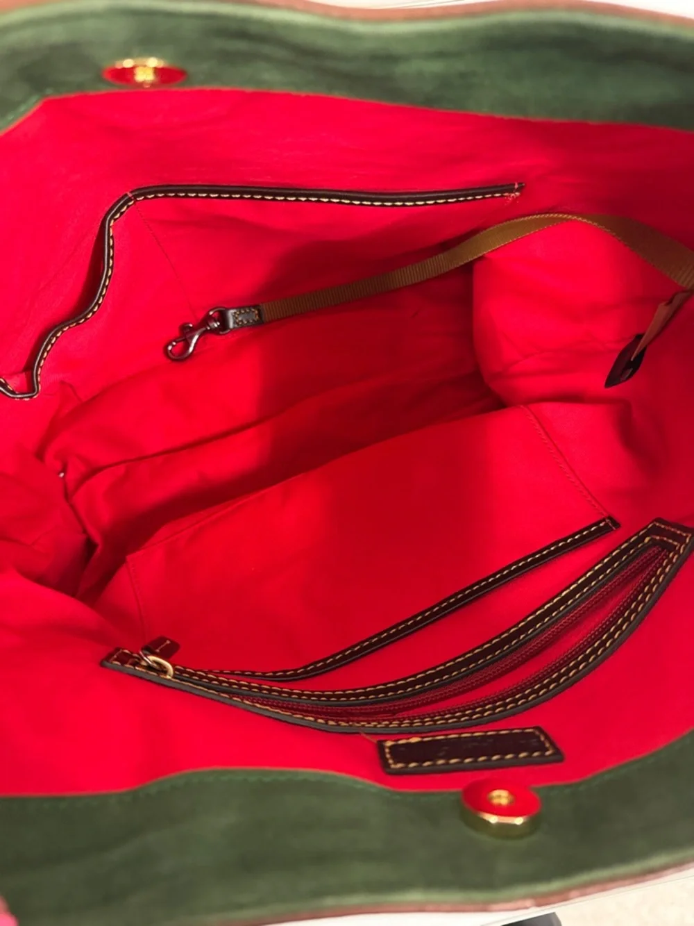 Dooney & Bourke Brown Leather Hobo with Braided Handle  florentine large